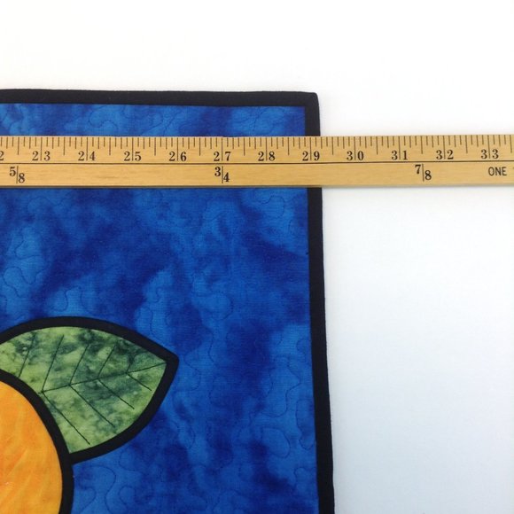 Quilted Fusible Applique Hummingbird Hibiscus 29 1/4" x 23 1/4" Handmade Panel - Picture 12 of 16